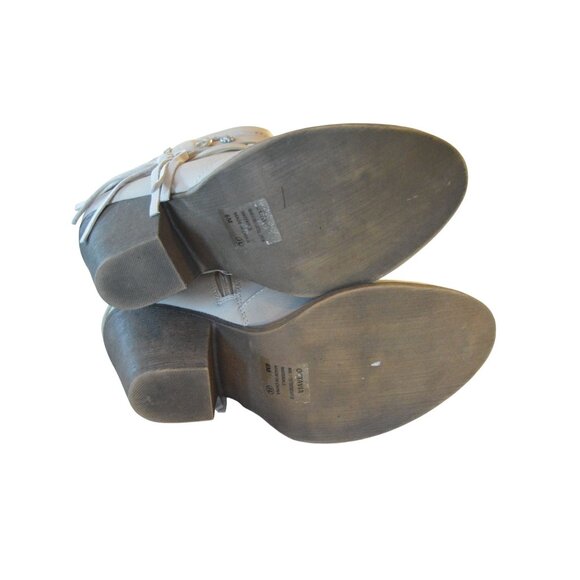 Jellypop Adia Fashion Booties Women Size 6 Natural Bone Beige Boho Fall Buckle - Picture 6 of 11